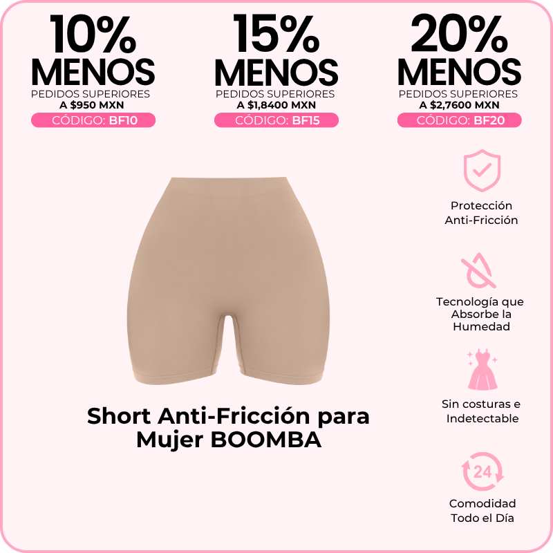 Short Anti-Fricción BOOMBA