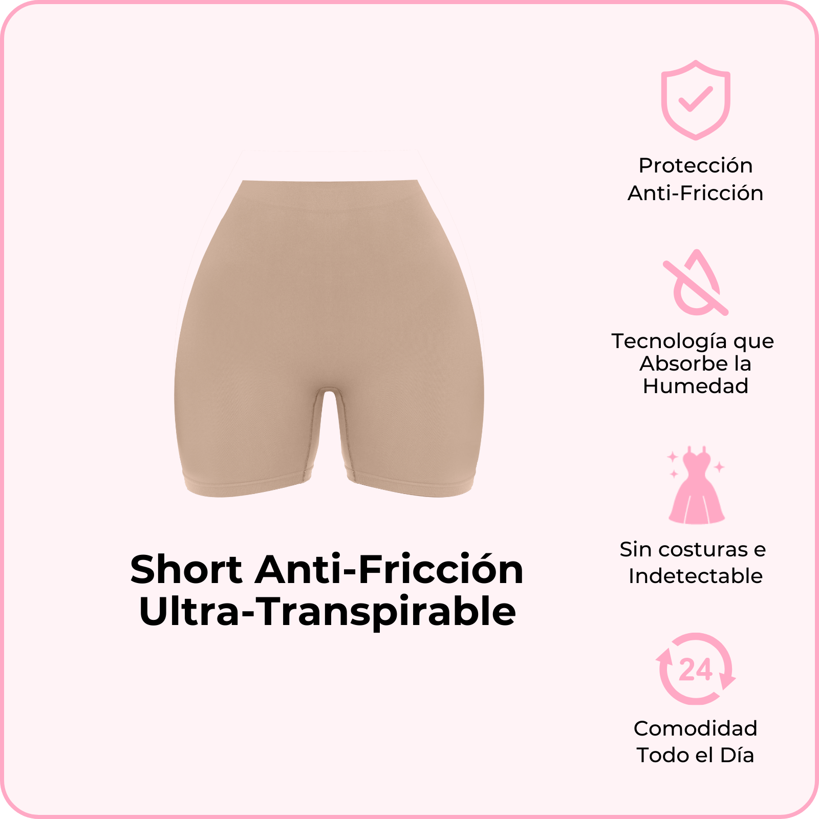 Short Anti-Fricción Ultra-Transpirable