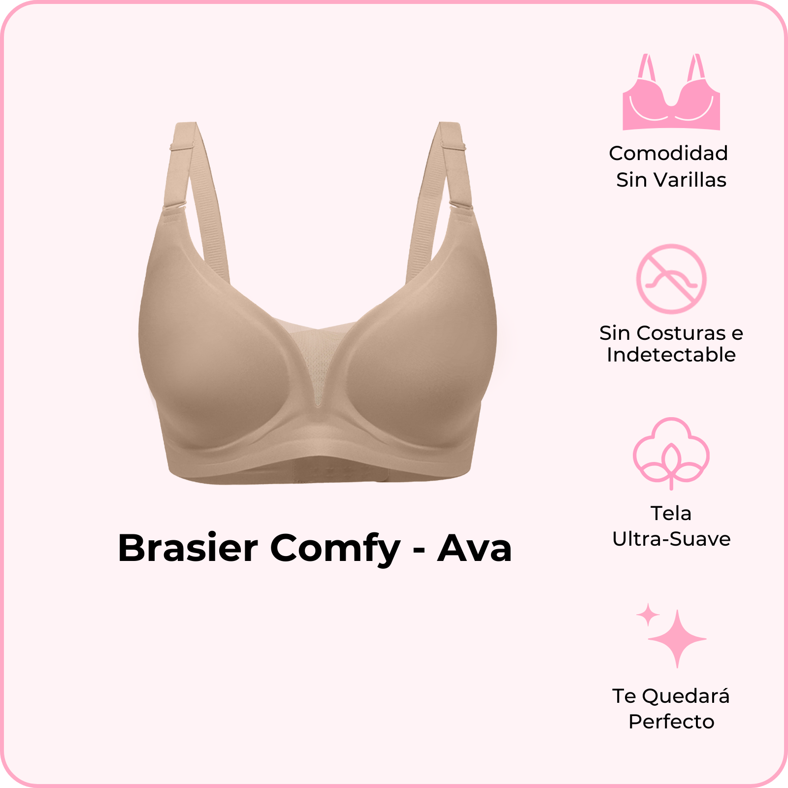 Brasier Comfy - Ava (Pídelo ya, se envía el 24 de febrero)