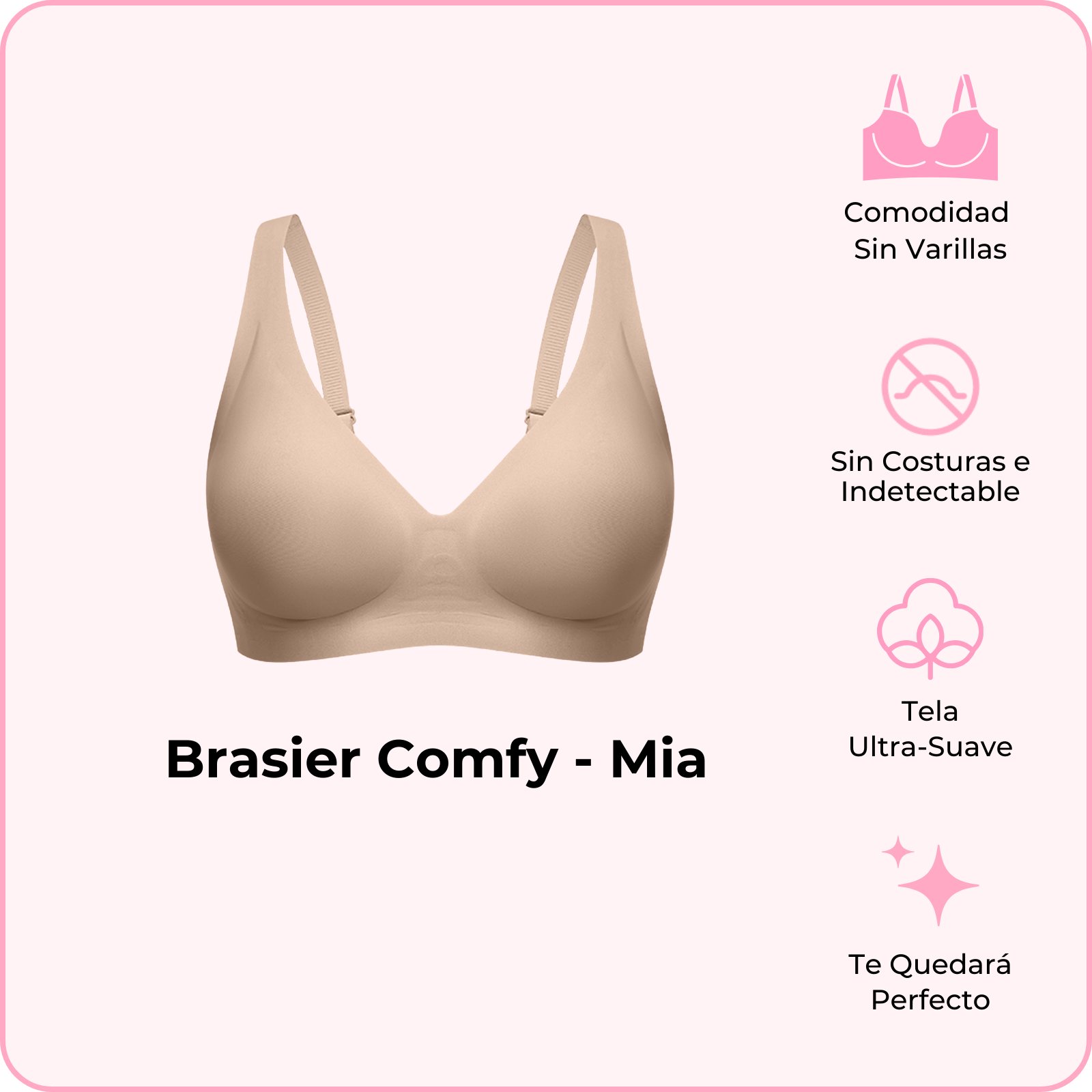 Brasier Comfy - Mia (Pídelo ya, se envía el 24 de febrero)
