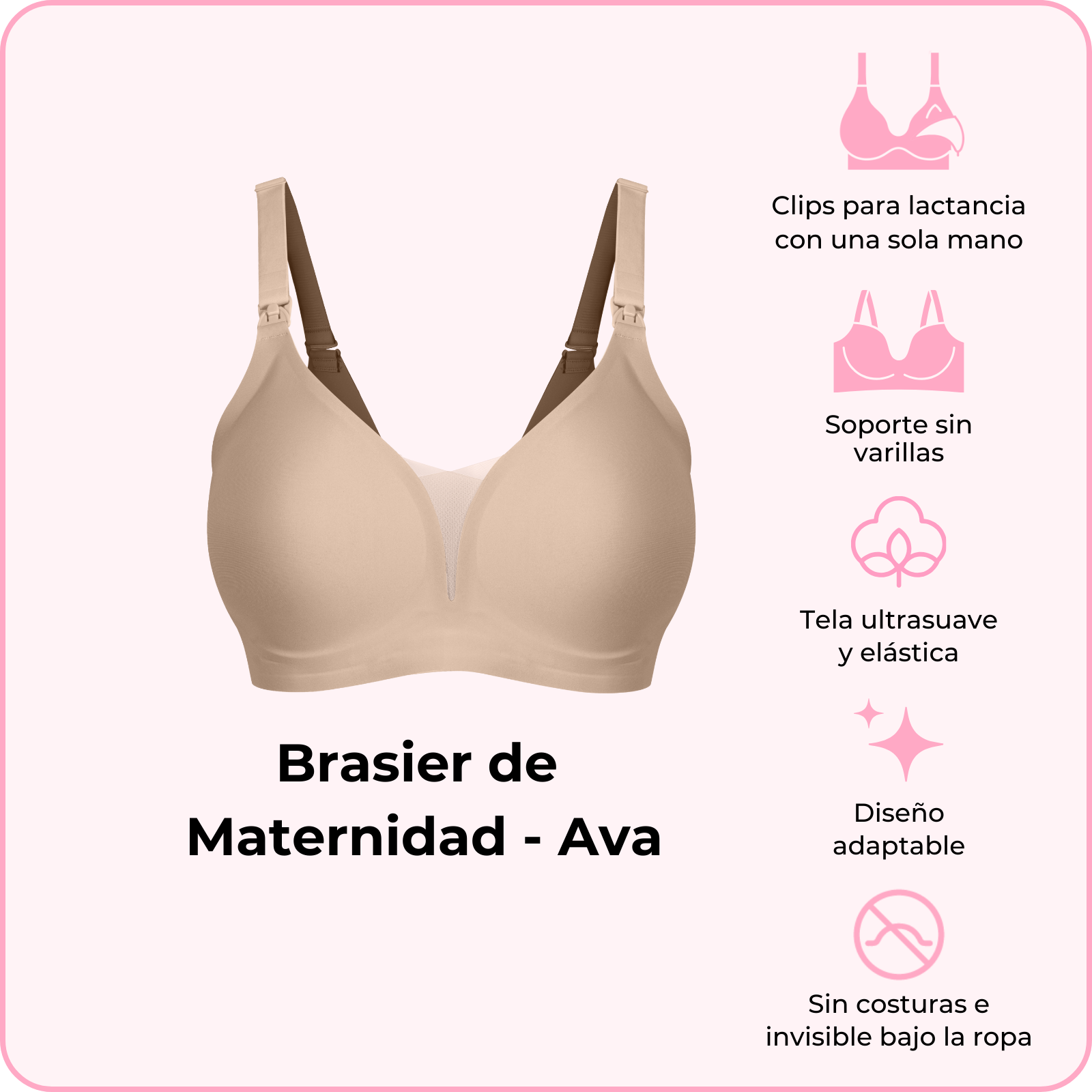 Brasier de Maternidad - Ava (Pídelo ya, se envía el 24 de febrero)