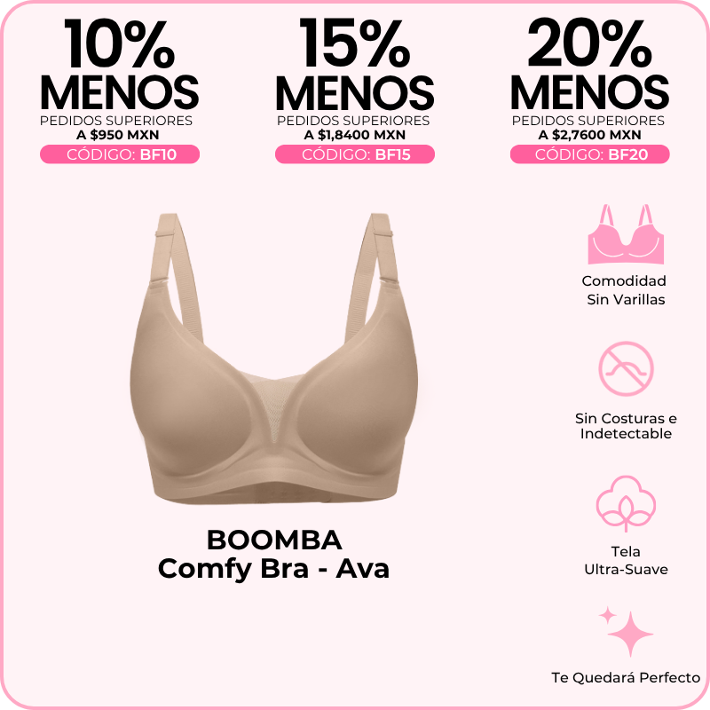 Colección Comfy Bra de BOOMBA Brasier-Ava