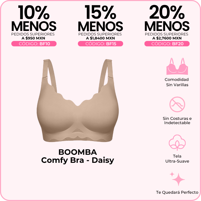 Colección Comfy de BOOMBA: Brasier Daisy