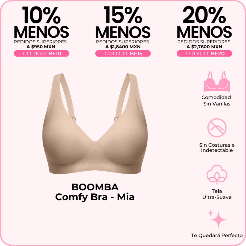 Colección Comfy de BOOMBA: Brasier Mía