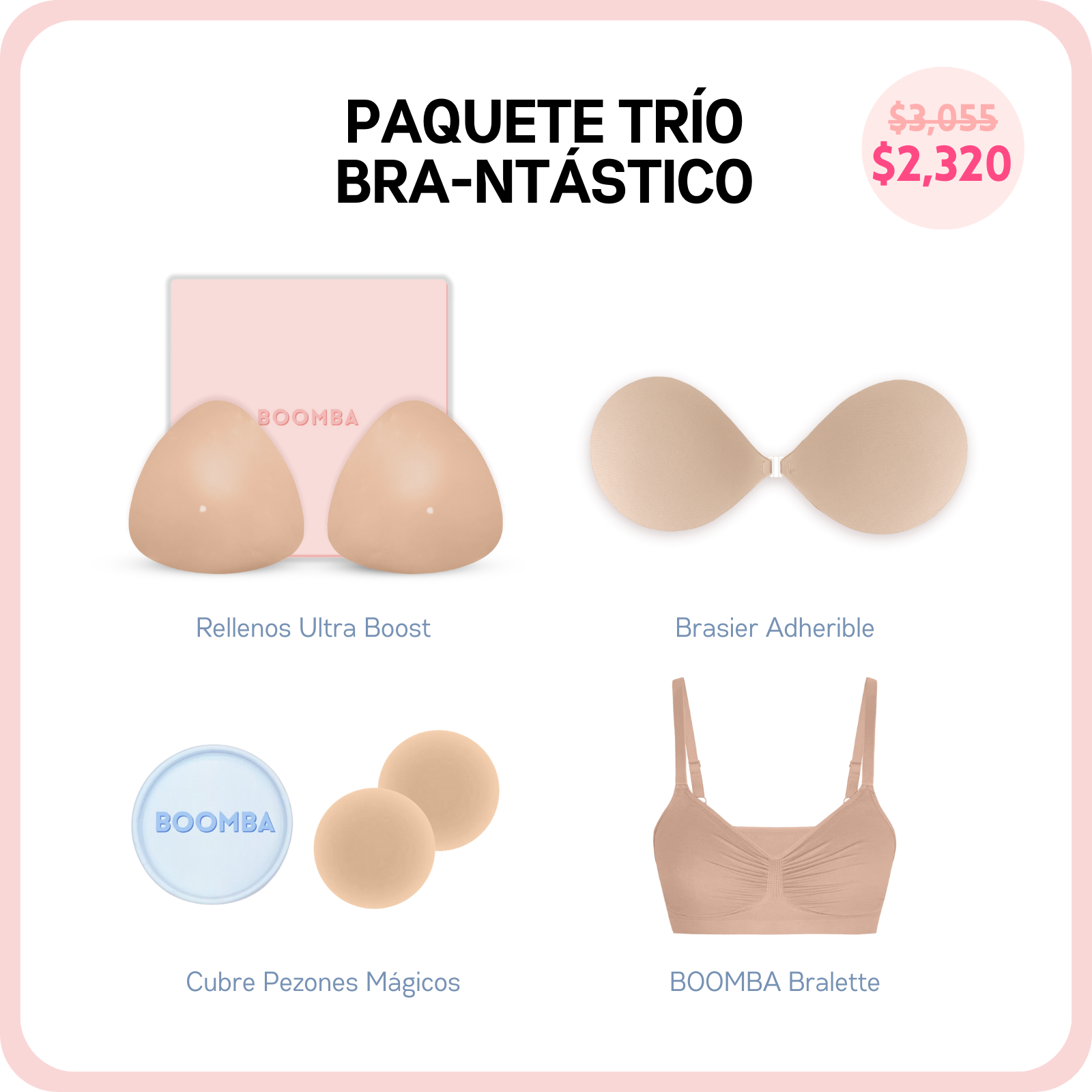 Paquete Trío Bra-ntástico (Pídelo ya, se envía el 24 de febrero)