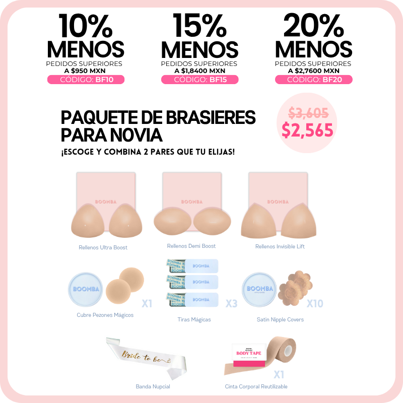 Paquete de Brasieres para Novia