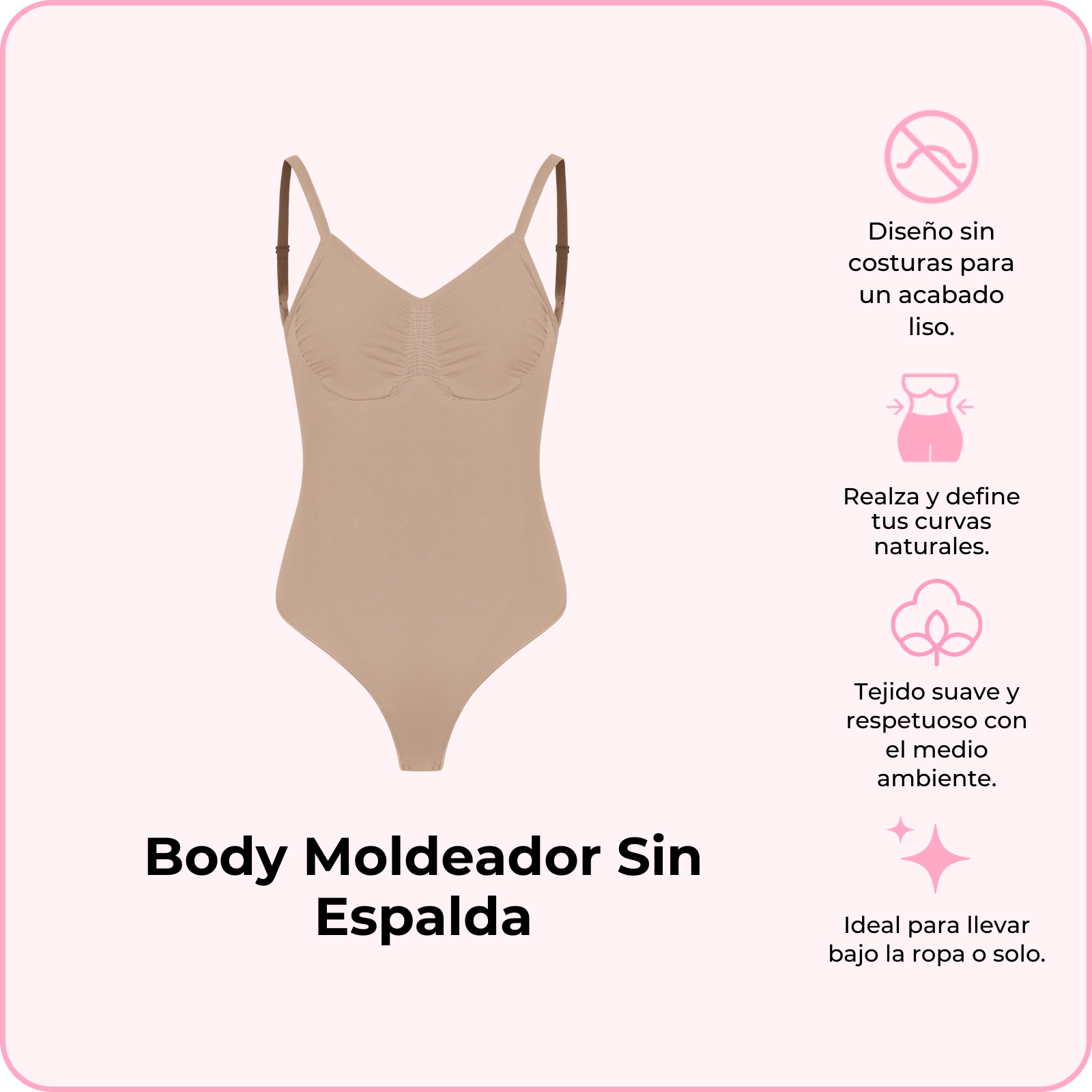 Body Moldeador Sin Espalda (Pídelo ya, se envía el 24 de febrero)