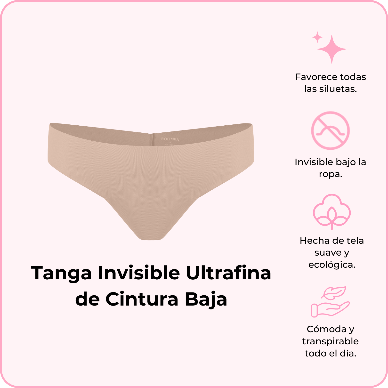 Tanga Invisible Ultrafina de Cintura Baja