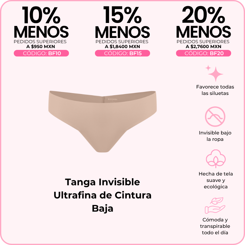 Tanga Invisible Ultrafina de Cintura Baja