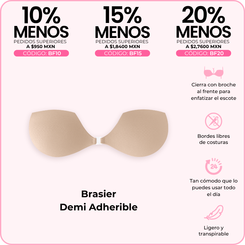 Brasier Demi Adherible BOOMBA