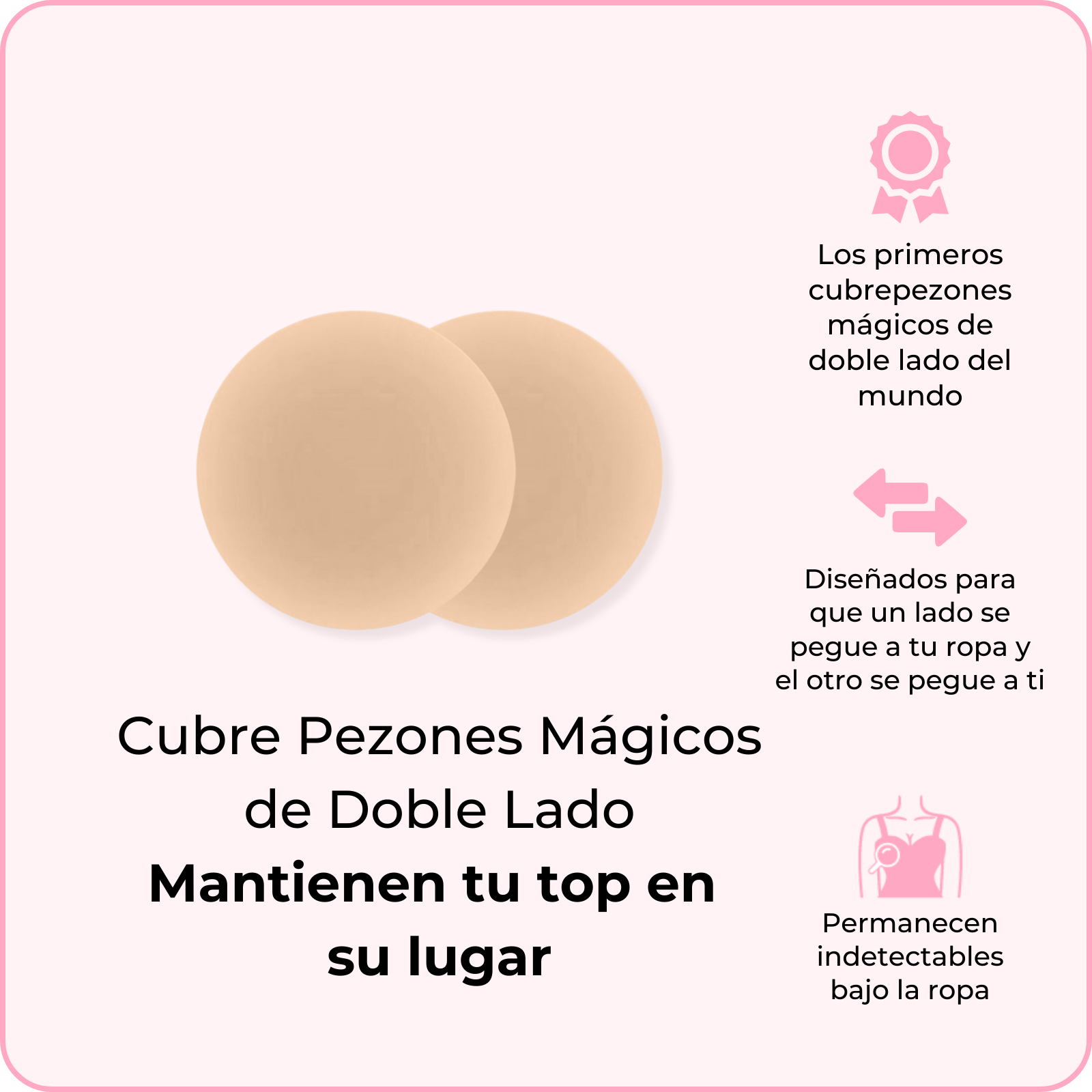 Cubre Pezones Mágicos de Doble Lado