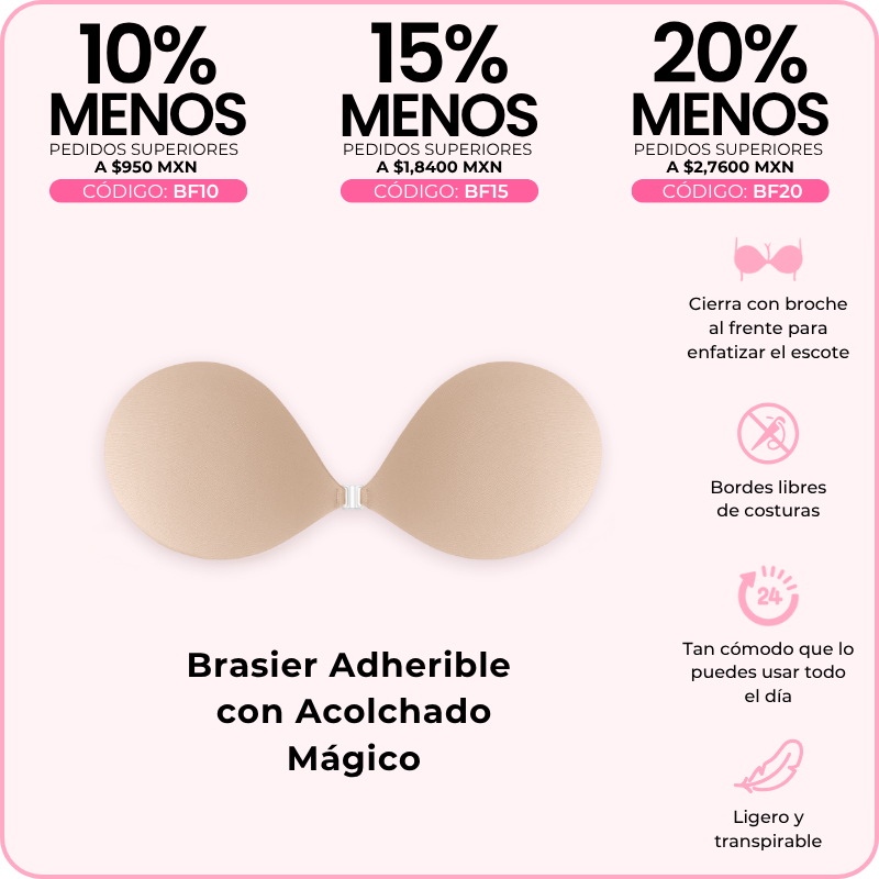 Brasier Adherible con Acolchado Mágico