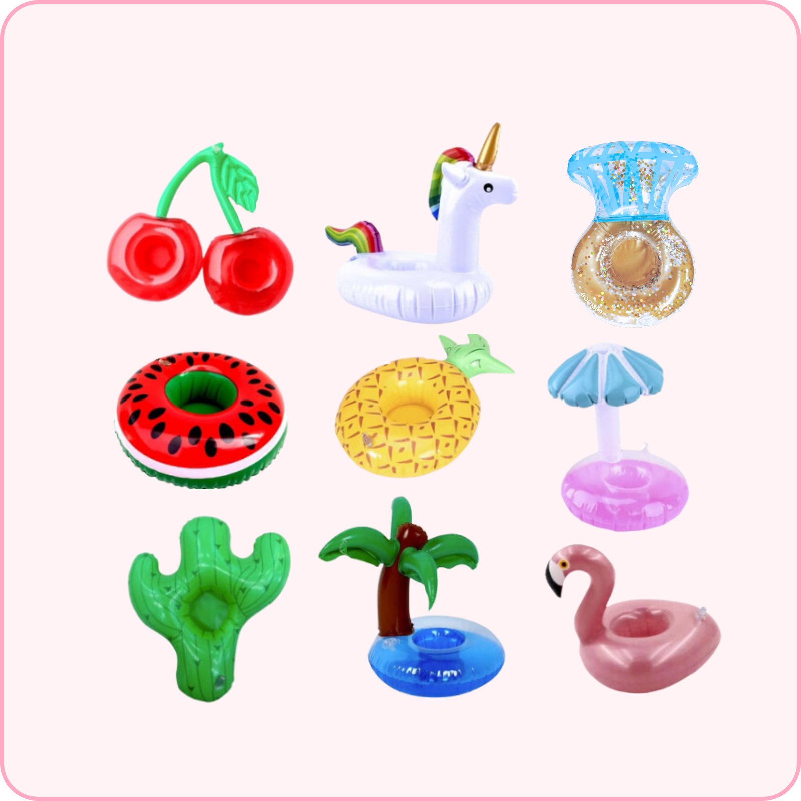 Mini Flotadores Inflables para Bebidas