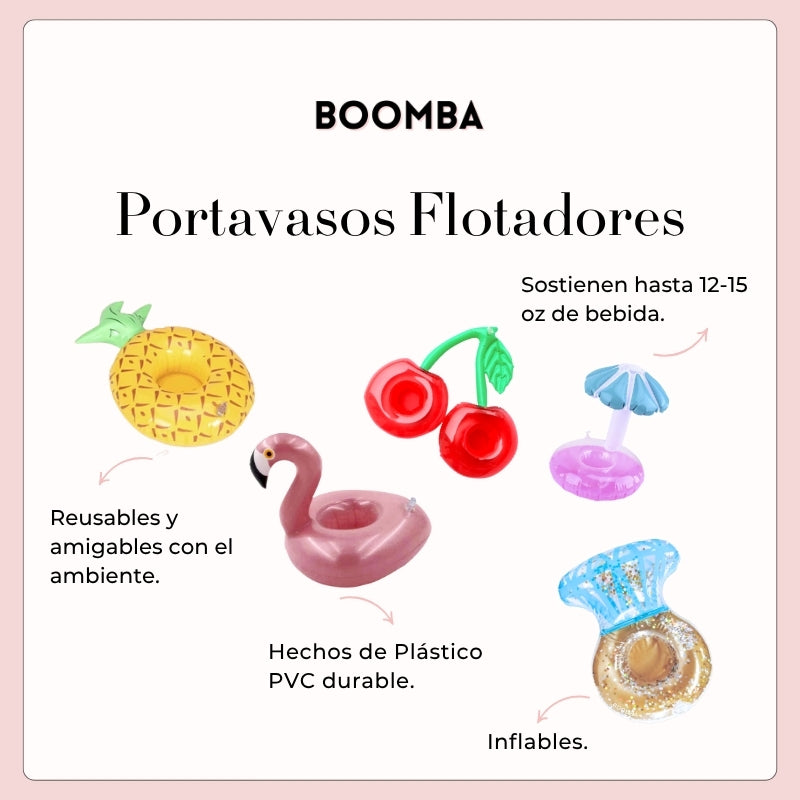 Mini Flotadores Inflables para Bebidas