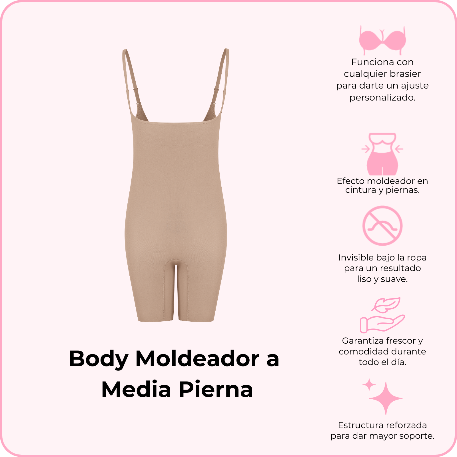 Body Moldeador a Media Pierna (Pídelo ya, se envía el 24 de febrero)