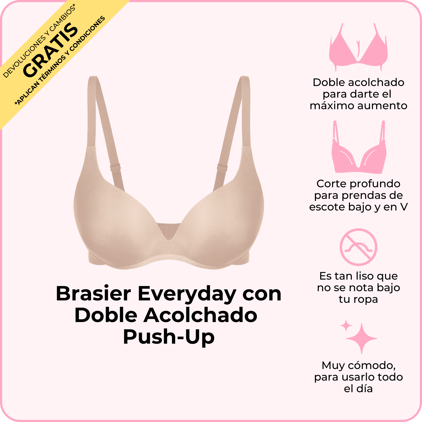 Brasier Everyday con Doble Acolchado Push-Up