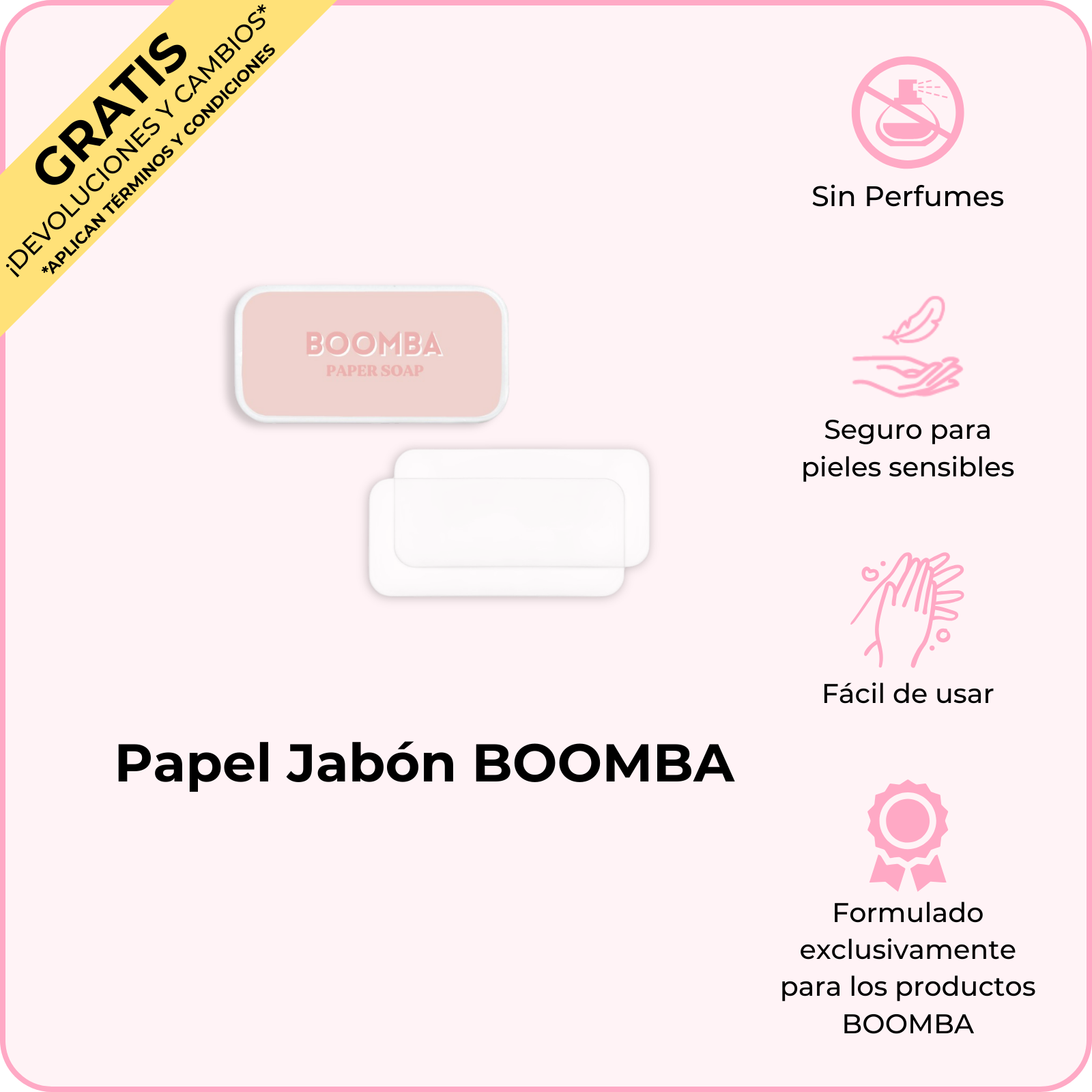Papel Jabón BOOMBA