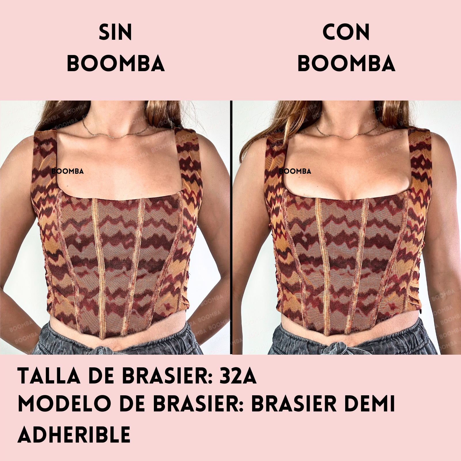 Brasier Demi Adherible BOOMBA