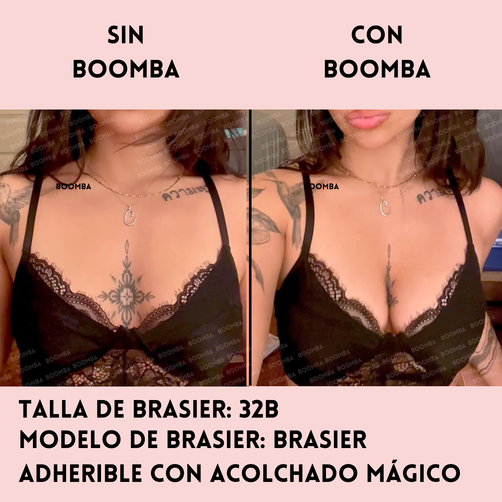 Brasier Adherible con Acolchado Mágico