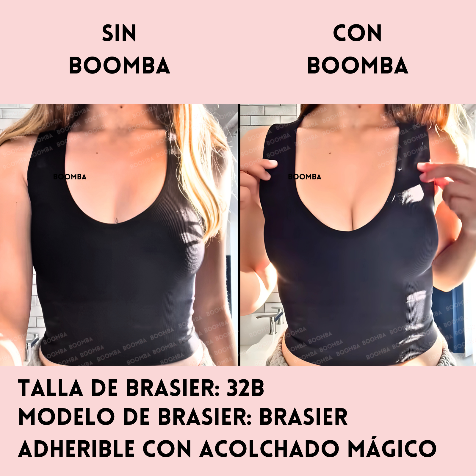Brasier Adherible con Acolchado Mágico
