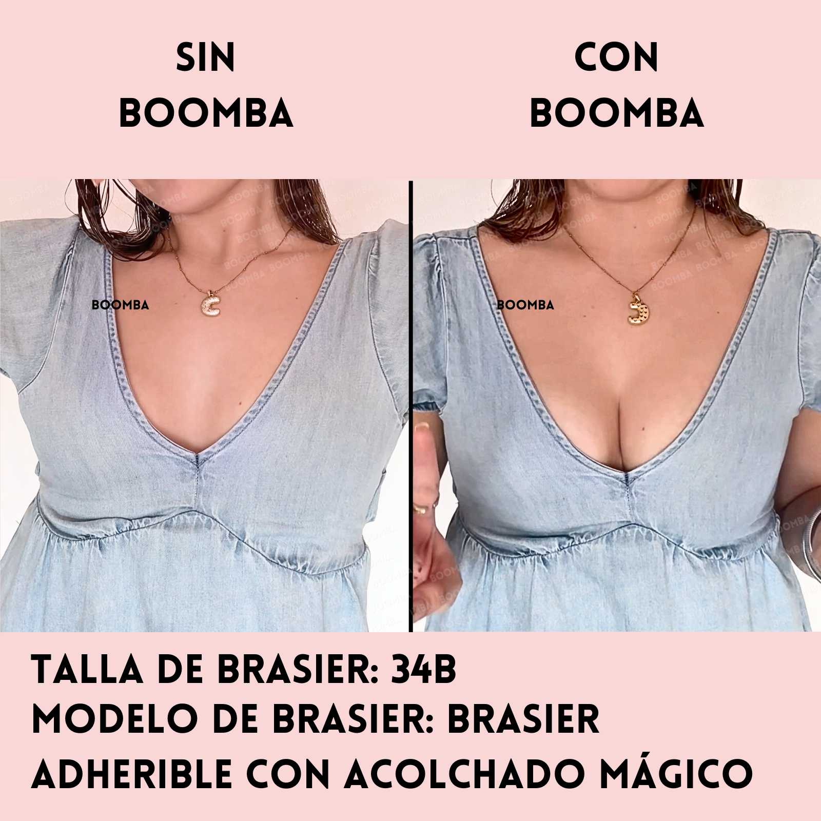 Brasier Adherible con Acolchado Mágico