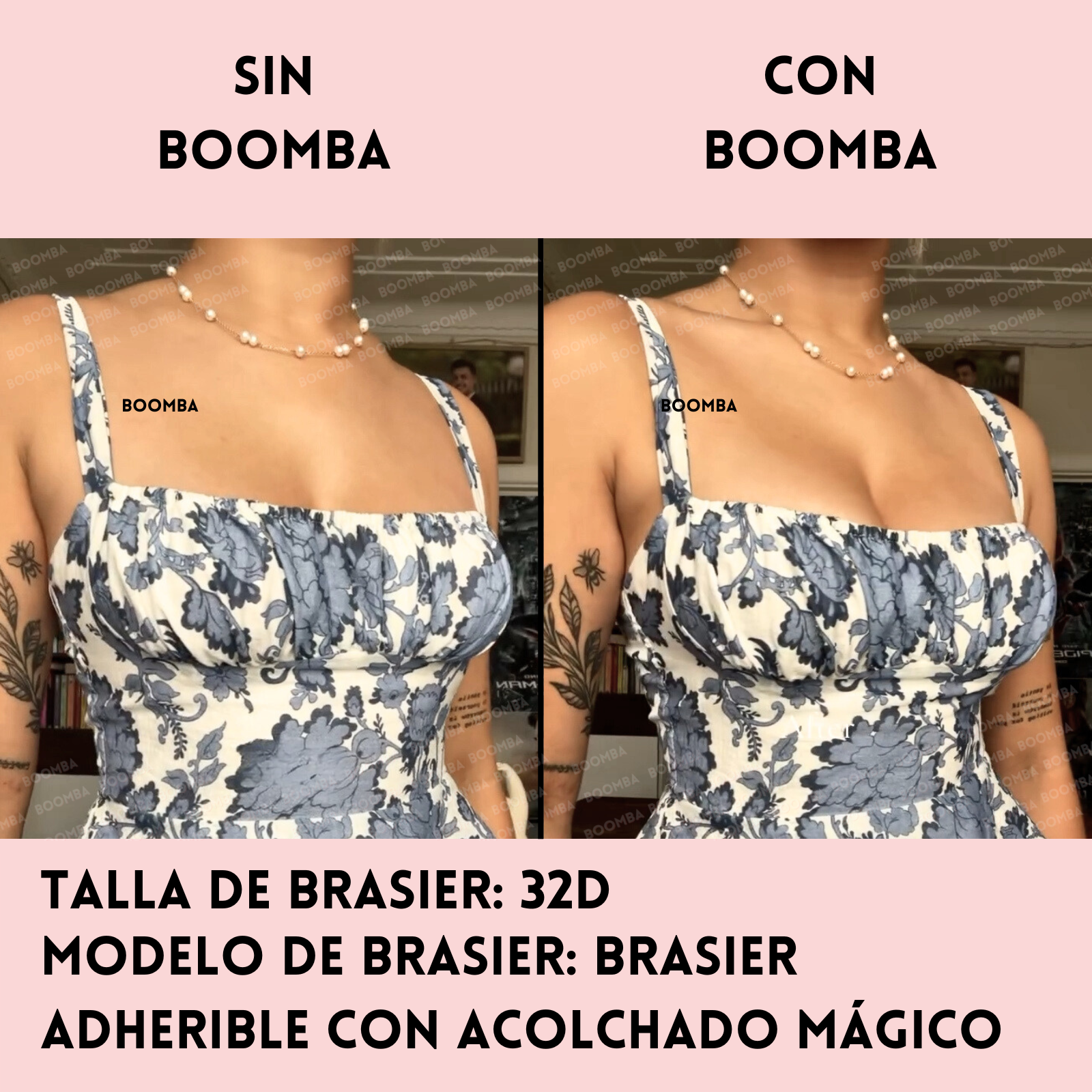 Brasier Adherible con Acolchado Mágico