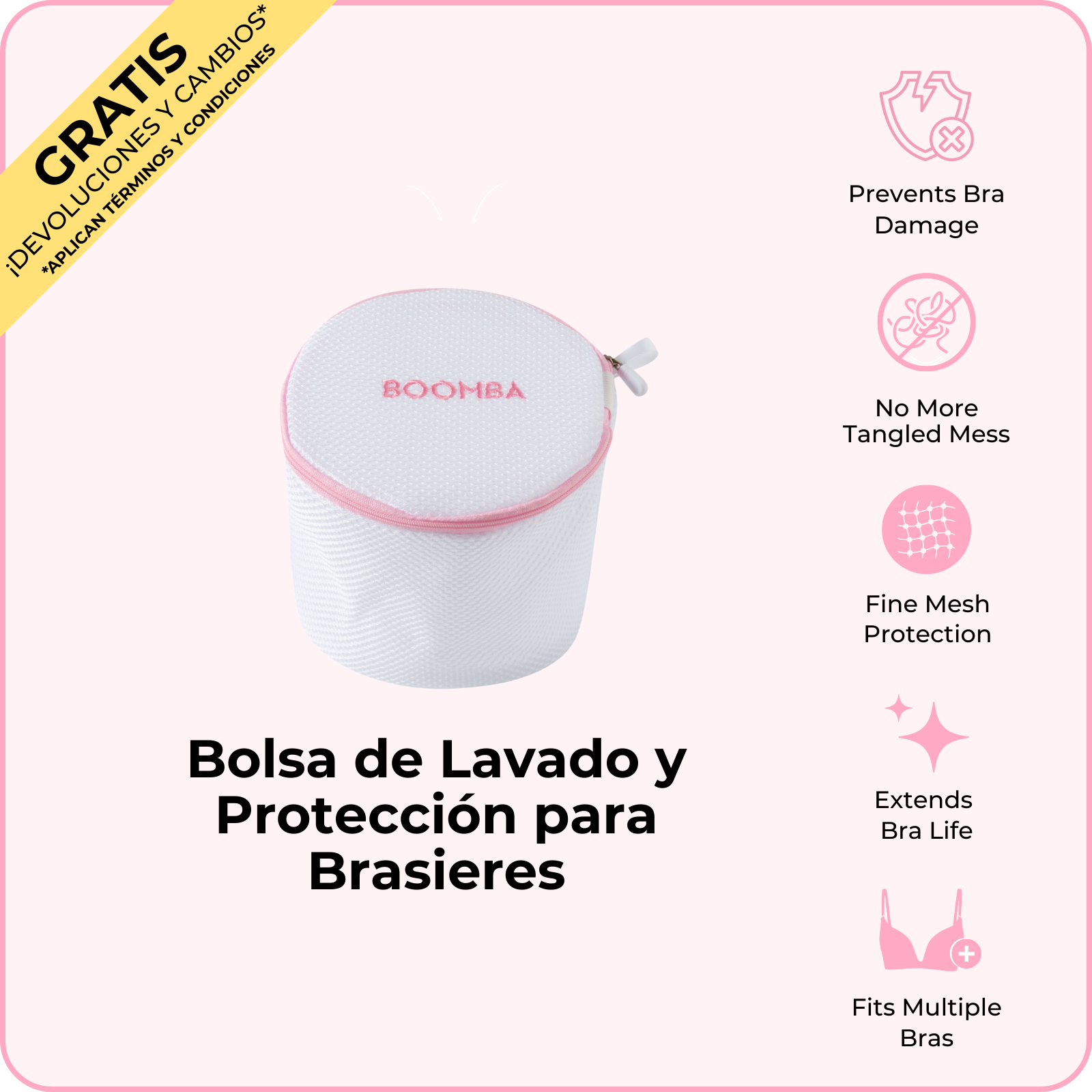 Bolsa de Lavado y Protección para Brasieres