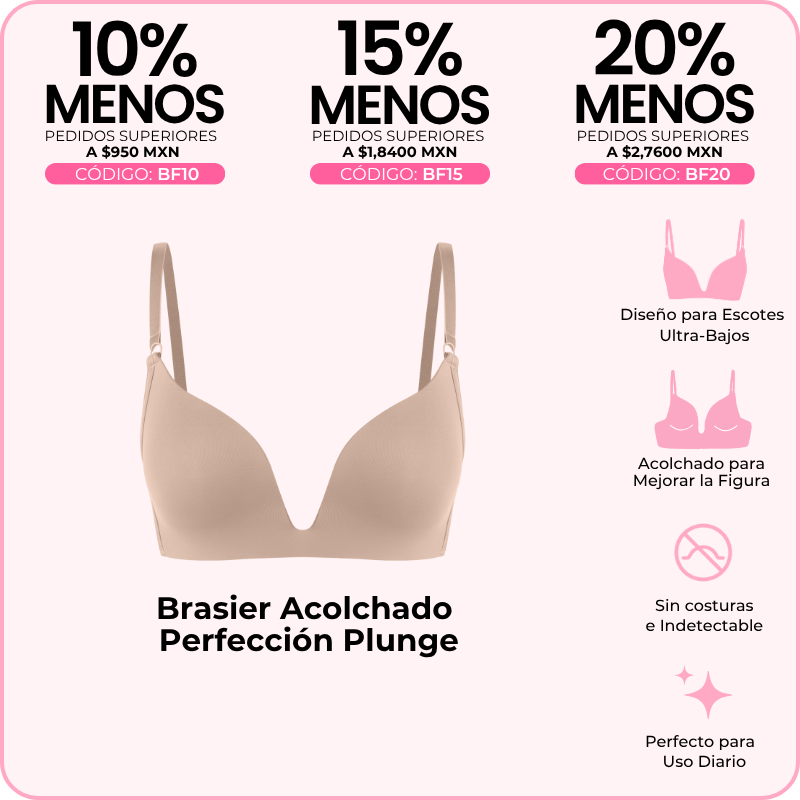 Brasier Acolchado Perfección Plunge