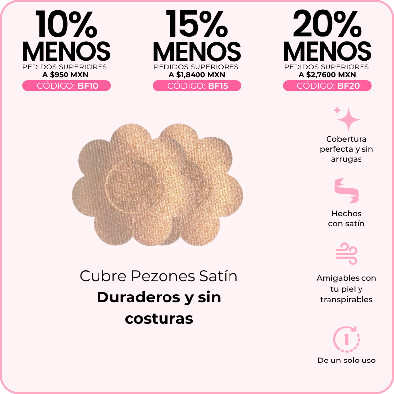 Cubre Pezones Satín